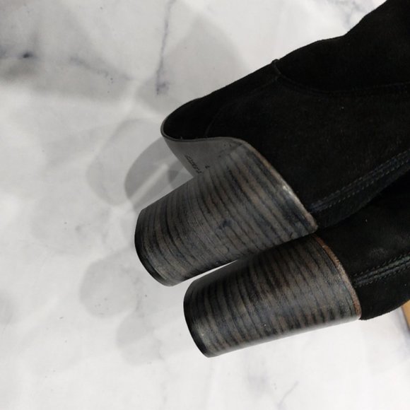 Free People Black Suede Dakota Slouch Boots - Picture 5 of 10